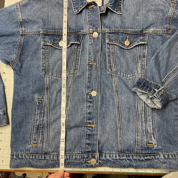 Denim Jacket with Original Patchwork Panel - Picture 11 of 11